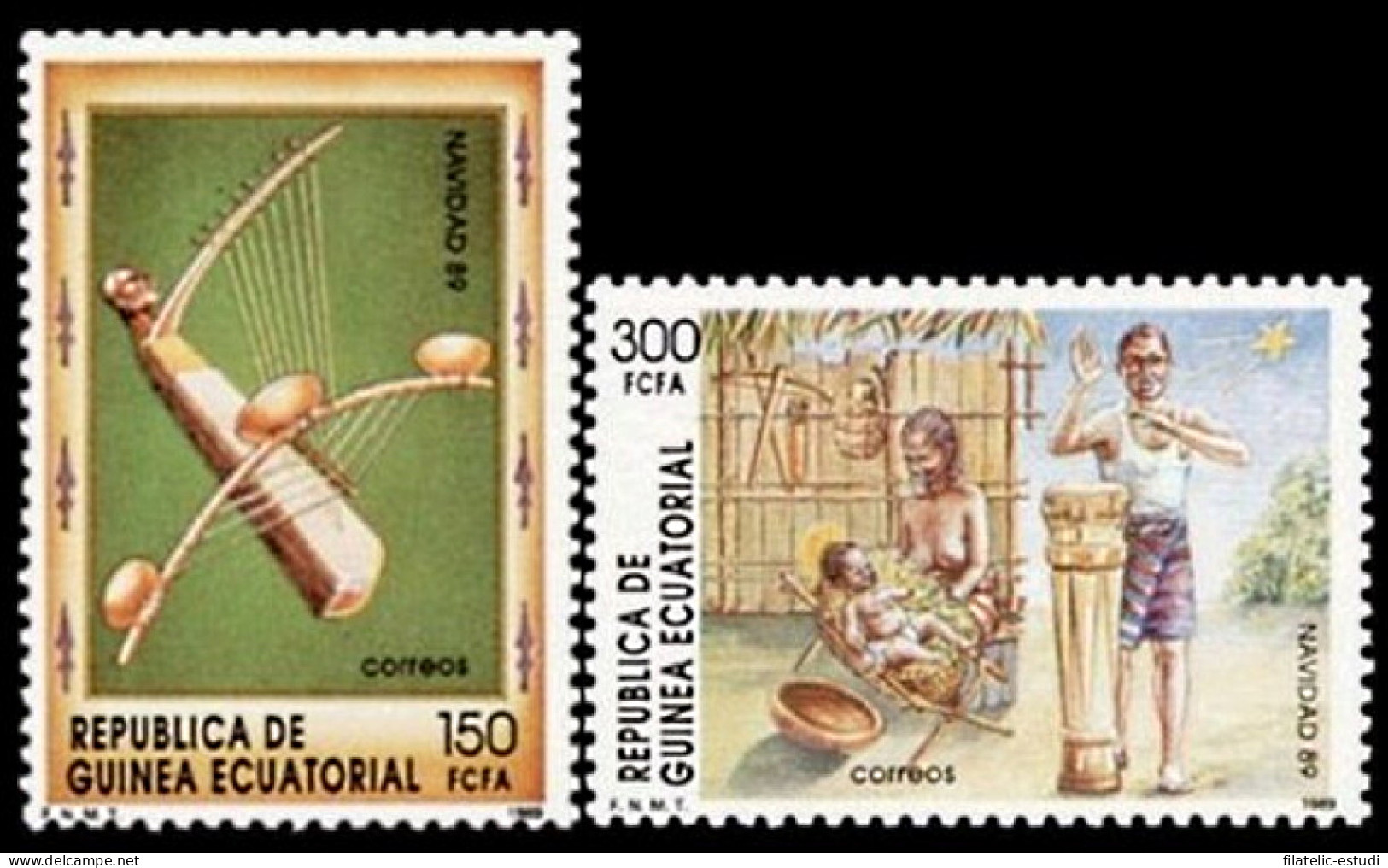 Guinea Ecuatorial 118/19 1989 Navidad 89 MNH - Autres & Non Classés