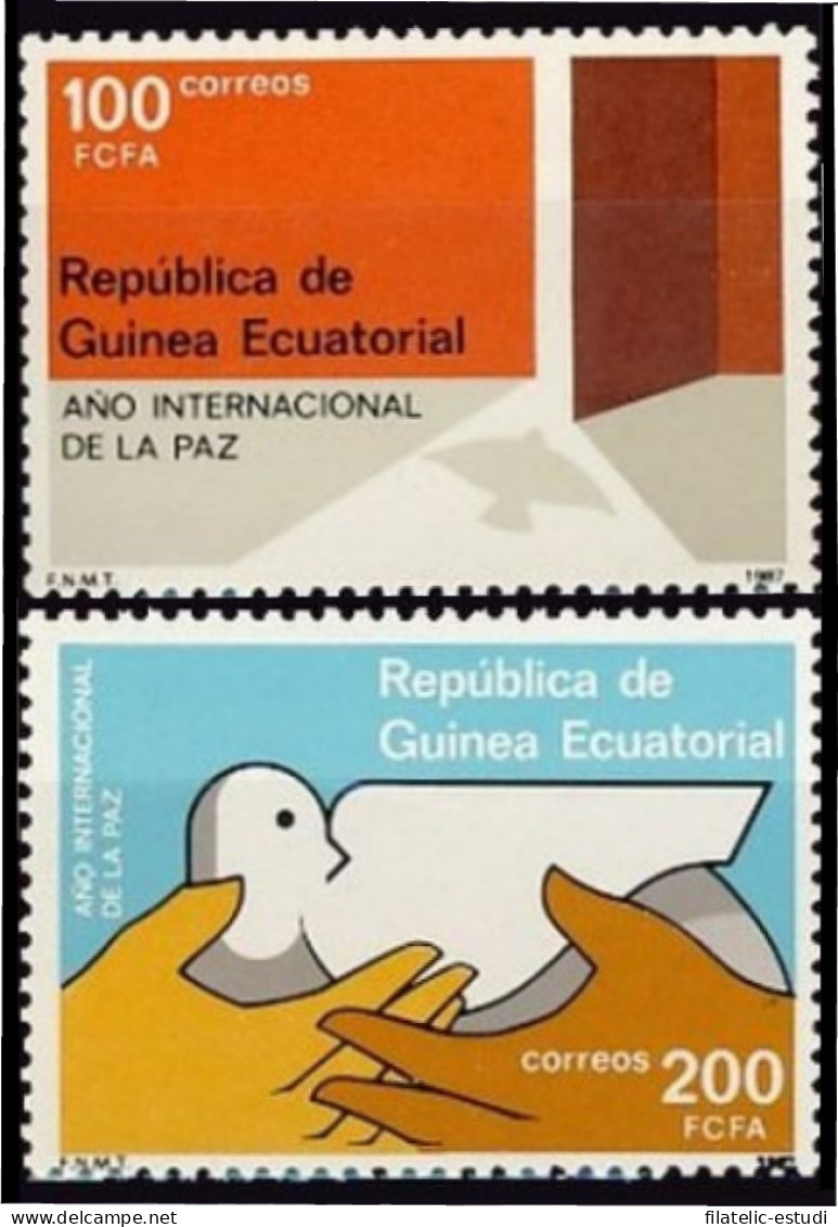 Guinea Ecuatorial 92/93 1987 Año Internacional De La Paz MNH - Altri & Non Classificati