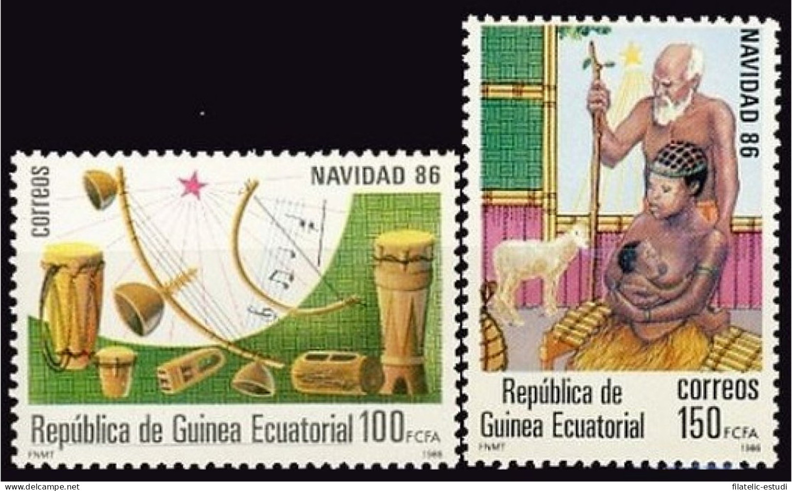 Guinea Ecuatorial 87/88 1986 Navidad 86 MNH - Autres & Non Classés