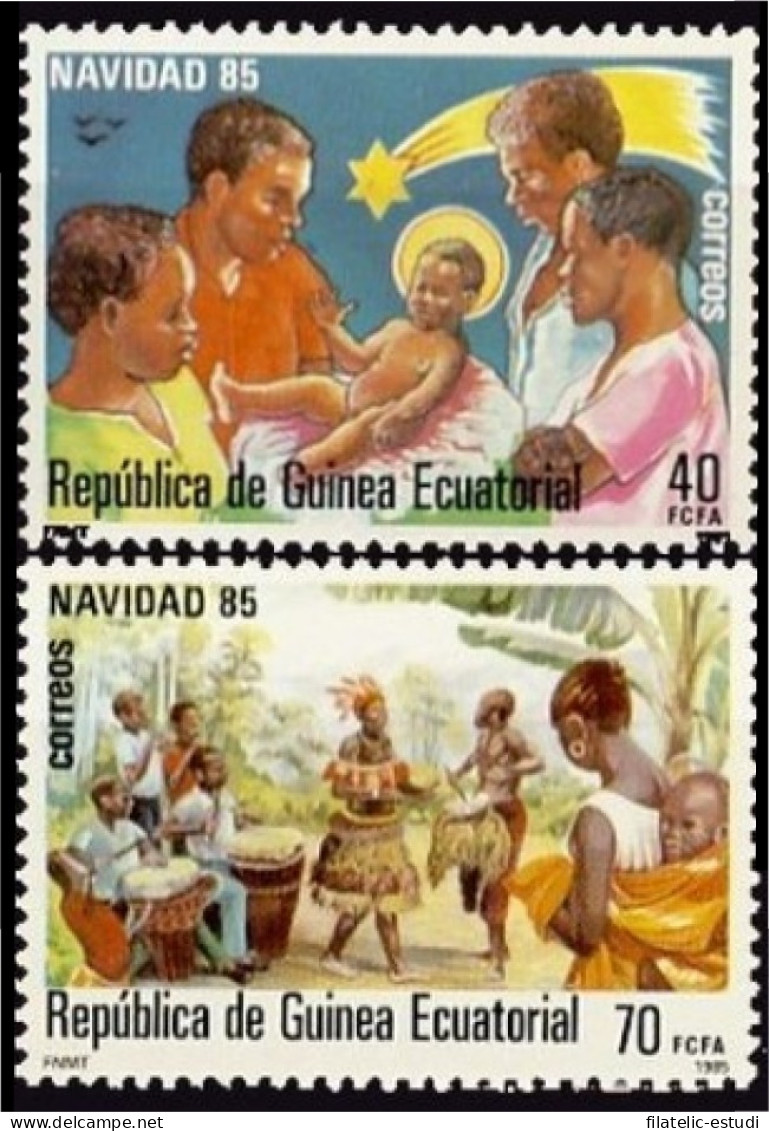 Guinea Ecuatorial 71/72 1985 Navidad 85 MNH - Otros & Sin Clasificación