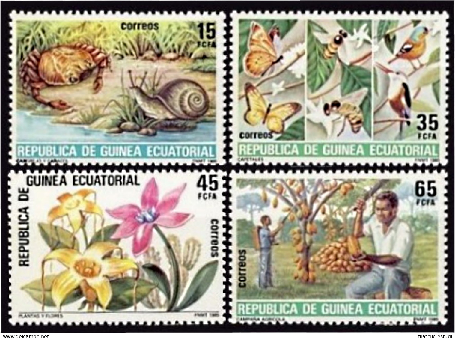 Guinea Ecuatorial 73/76 1985 Protección De La  Naturaleza MNH - Autres & Non Classés