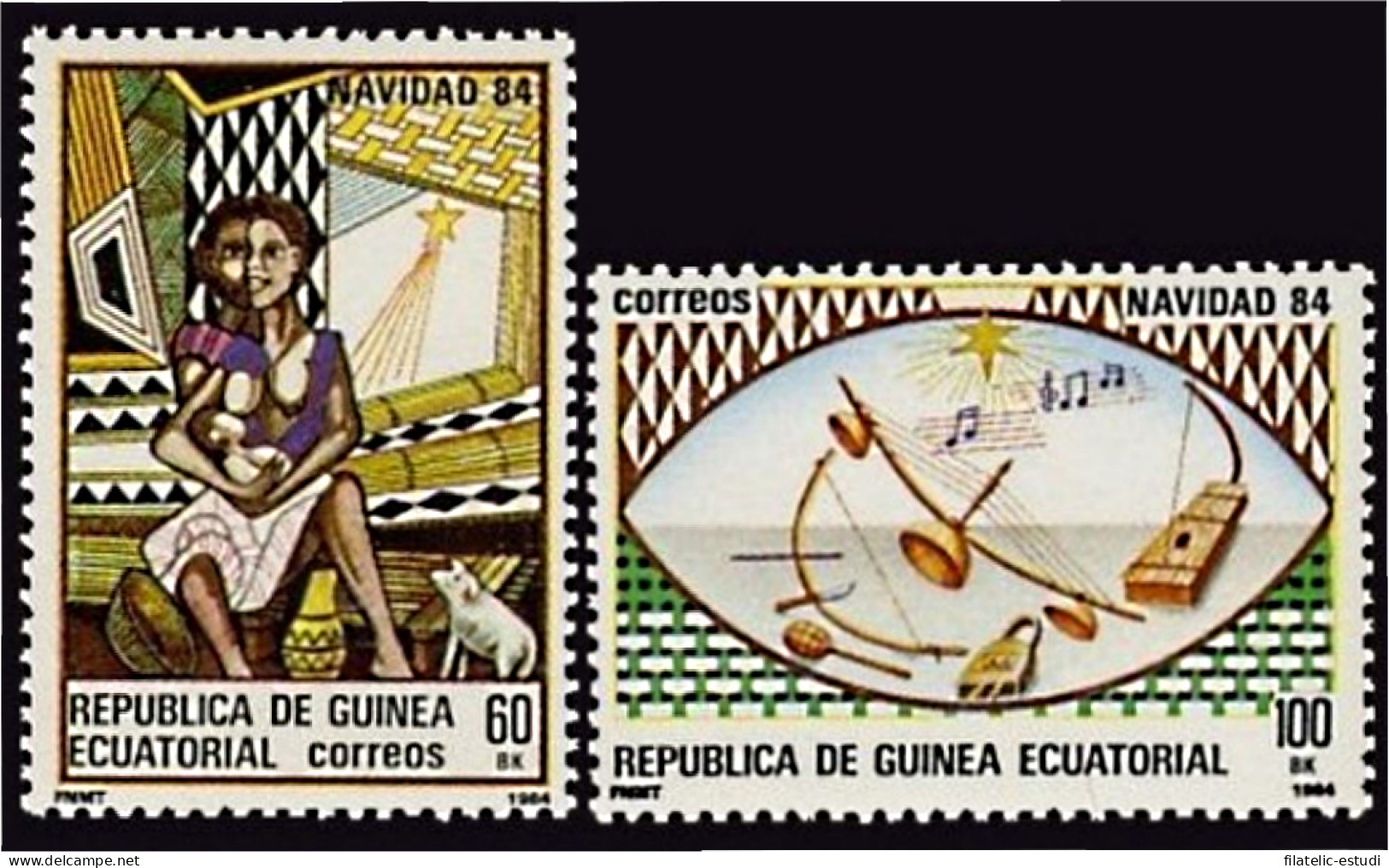 Guinea Ecuatorial 63/64 1984 Navidad 84 MNH - Autres & Non Classés
