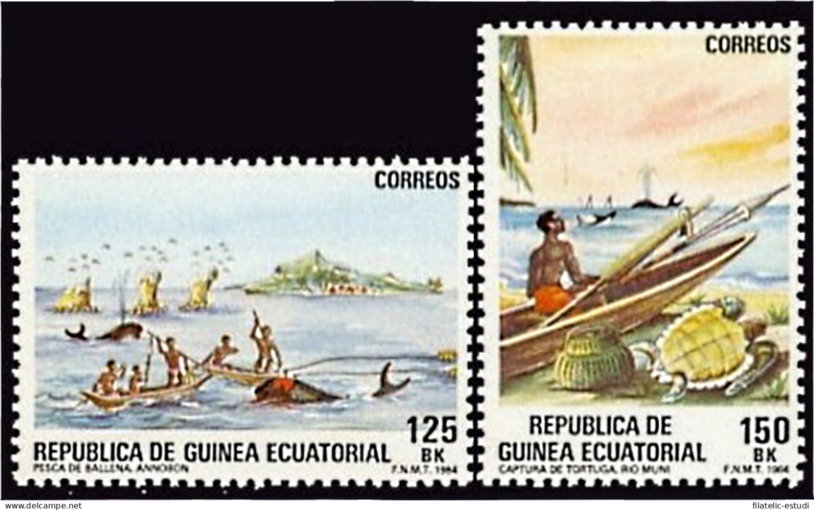 Guinea Ecuatorial 53/54 1984 Pesca MNH - Otros & Sin Clasificación