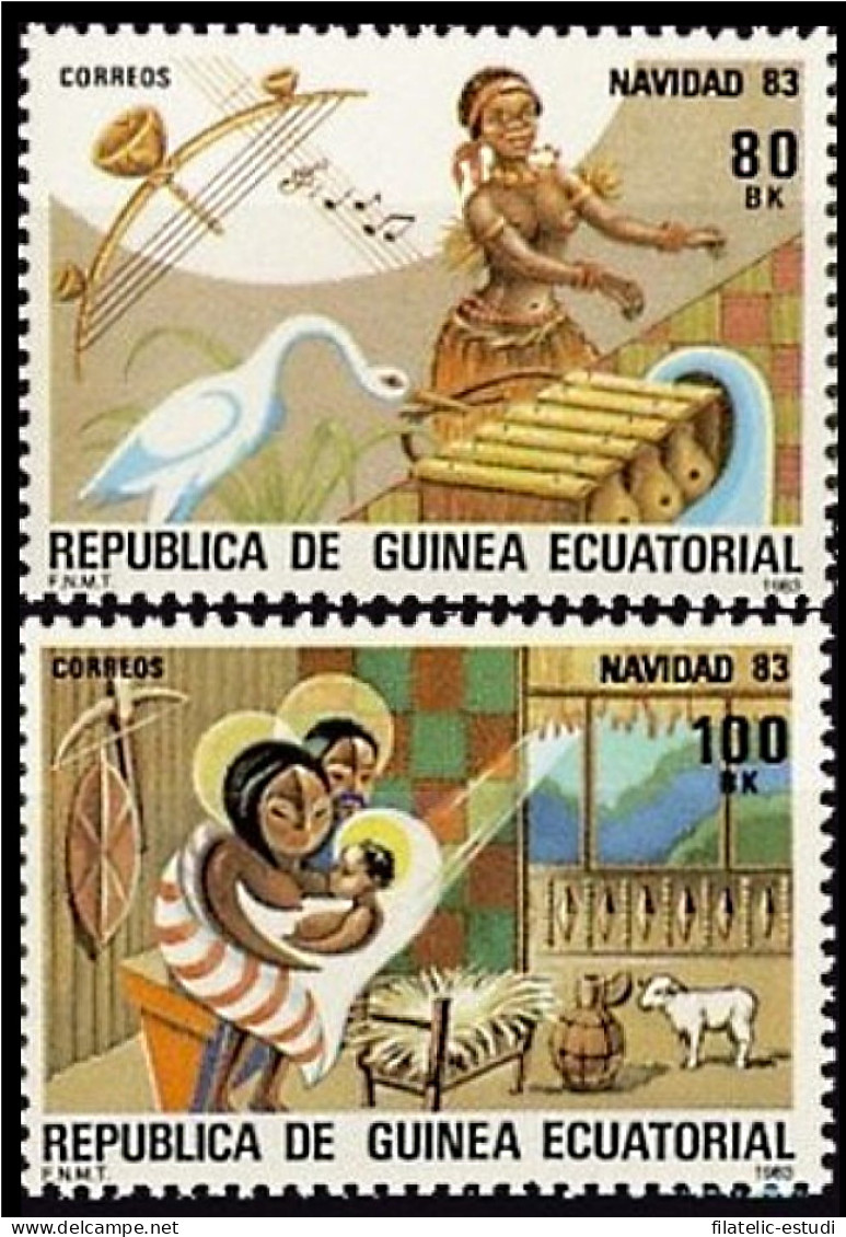 Guinea Ecuatorial 49/50 1983 Navidad 83 MNH - Autres & Non Classés