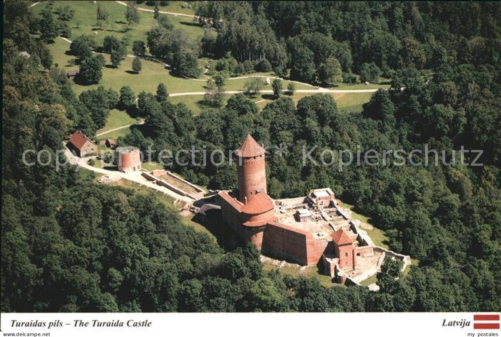 72461337 Lettland The Turaida Castle Fliegeraufnahme Lettland - Lettland