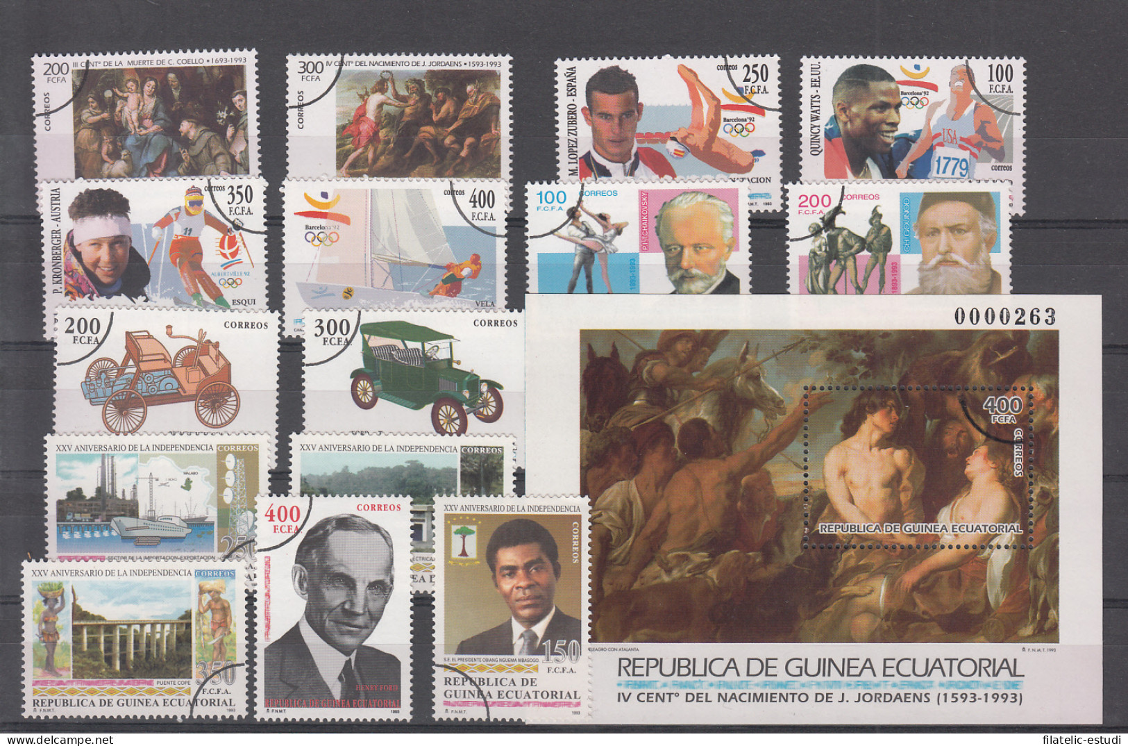 GUINEA ECUATORIAL AÑO 1993 COMPLETO MUESTRA. TIRADA:500 - Andere & Zonder Classificatie