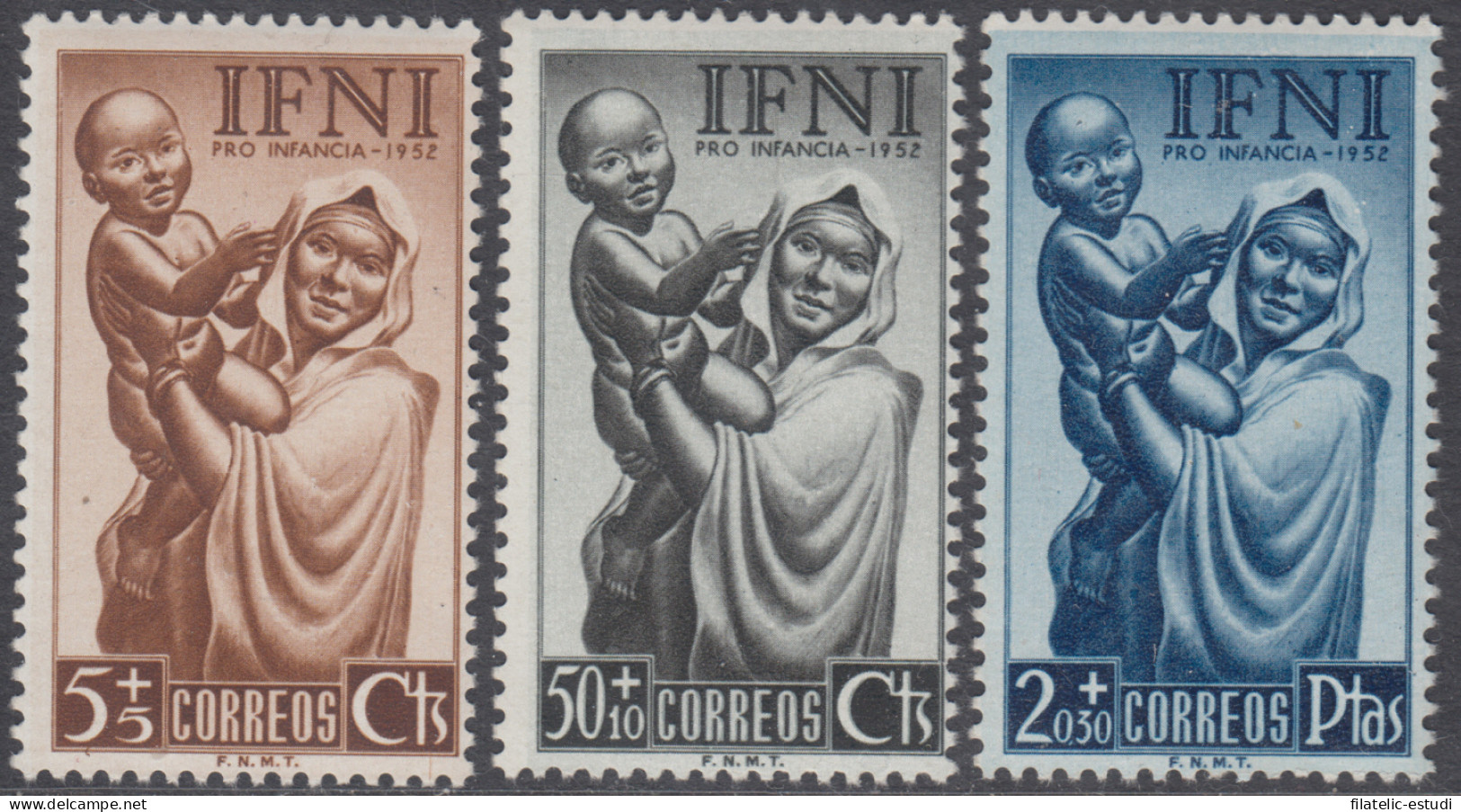 Ifni 79/81 1952 Pro Infancia MNH - Ifni