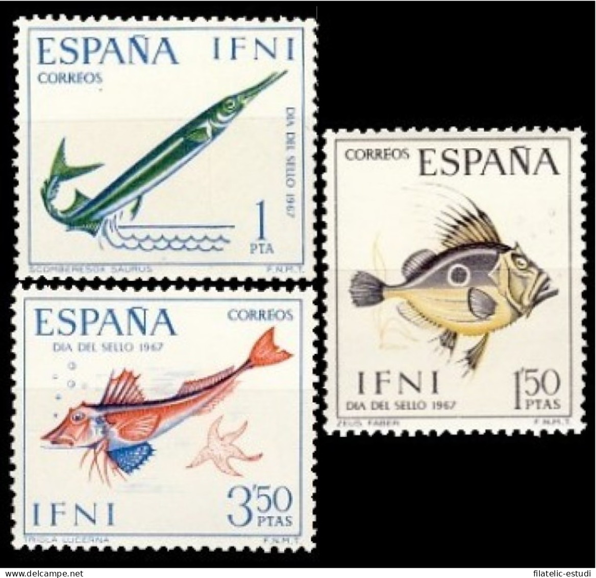 Ifni 230/32 1967  Día Del Sello Peces Fish MNH - Ifni