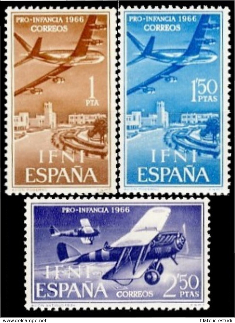 Ifni 218/20 1966  Pro Infancia Aviación Plane MNH - Ifni