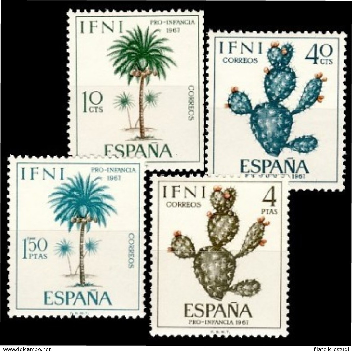 Ifni 225/28 1967  Pro Infancia Flora MNH - Ifni