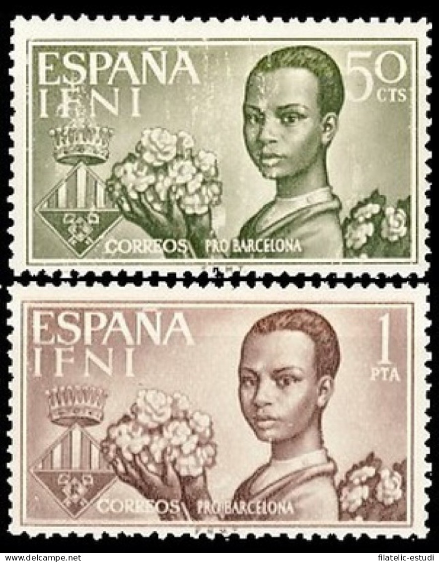 Ifni 198/99 1963  Ayuda A Barcelona MNH - Ifni