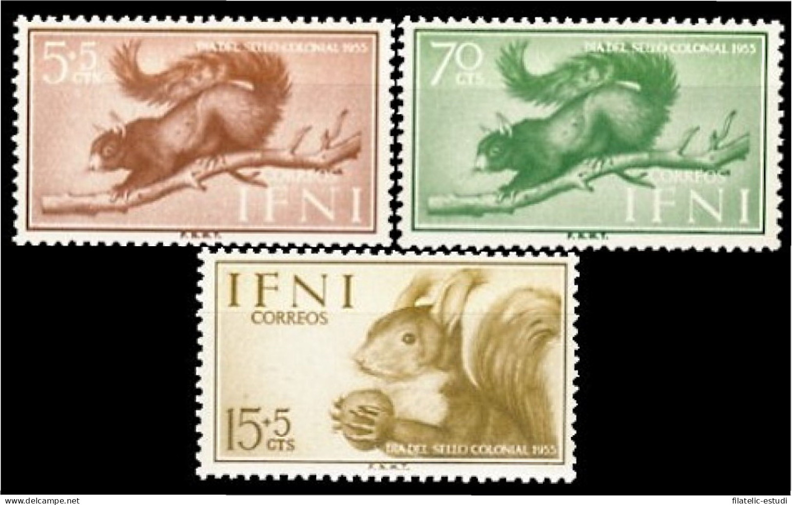 Ifni 125/27 1955  Día Del Sello Fauna MNH - Ifni