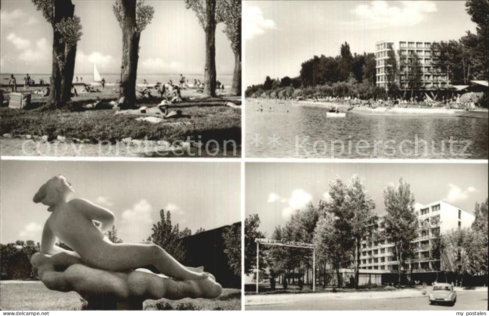 72460898 Siofok Badestrand Am Plattensee Hotel Skulptur Budapest - Ungarn