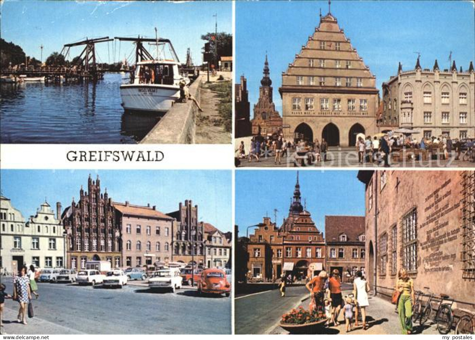 72460836 Greifswald Wiecker Bruecke Rathaus PdF Markt Greifswald - Greifswald