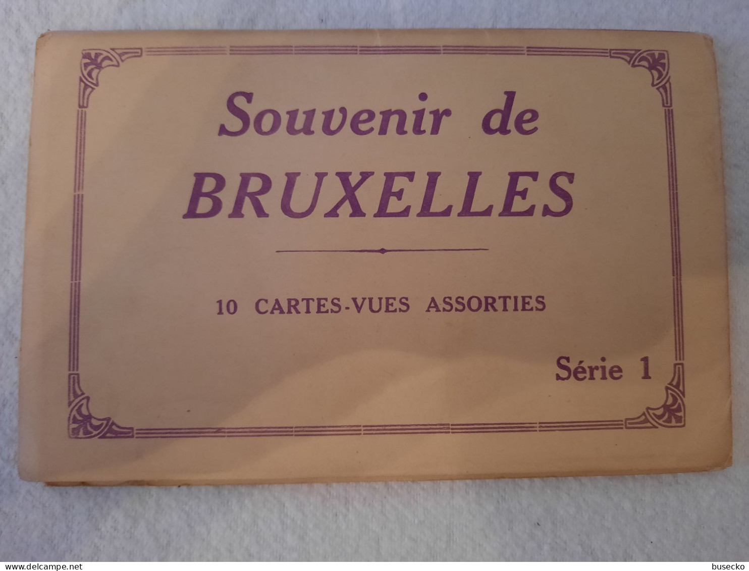 Souvenir De BRUXELLES Brussel Brüssel Série 1 Pishout - 9 Cartes Place De Brouckére Tram Tramway Straßenbahn Etc. - Lots, Séries, Collections