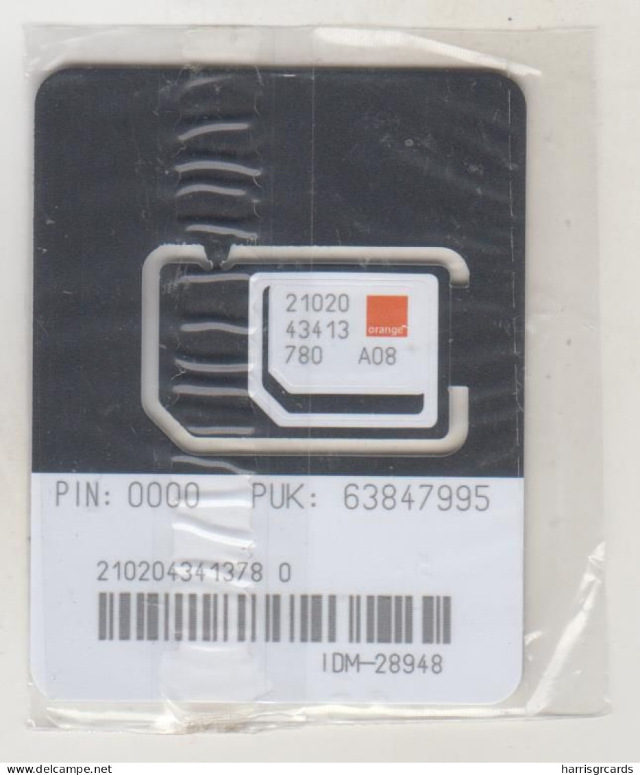 ROMANIA - Cartela SIM Balloons Black, Orange GSM Card, Mint - Rumänien