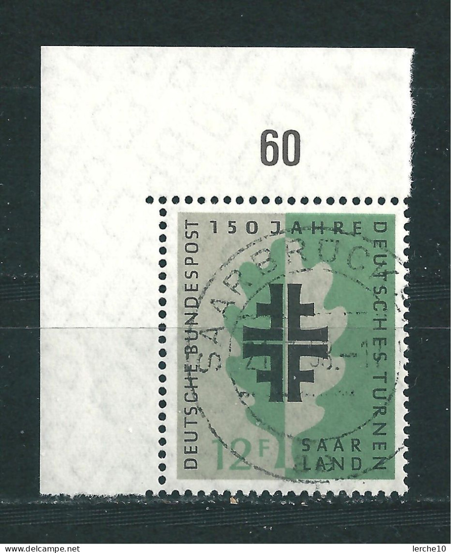 Saar MiNr. 437 Bogenecke, Vollstempel   (sab12) - Gebruikt