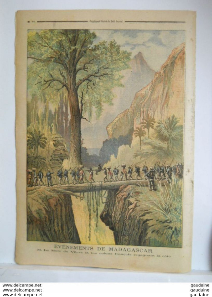 Le Petit Journal N°220 - 3 Février 1895 - BENEDICTION DE LA NEVA Russie - MISSION LE MYRE DE VILERS à MADAGASCAR - Le Petit Journal