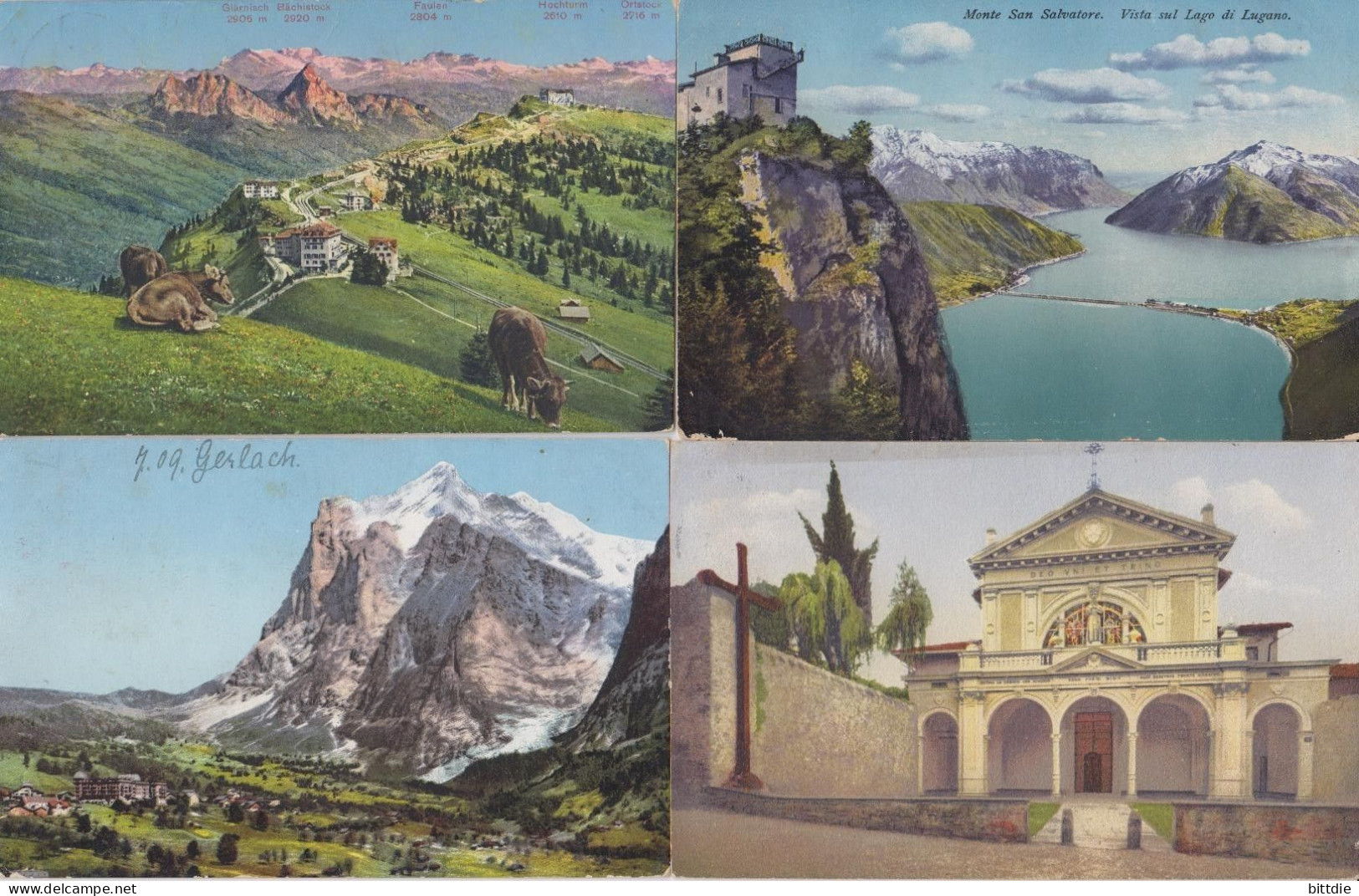 Schweiz , AK-Lot Aus 1909 - 1917   (9011) - Colecciones Y Lotes