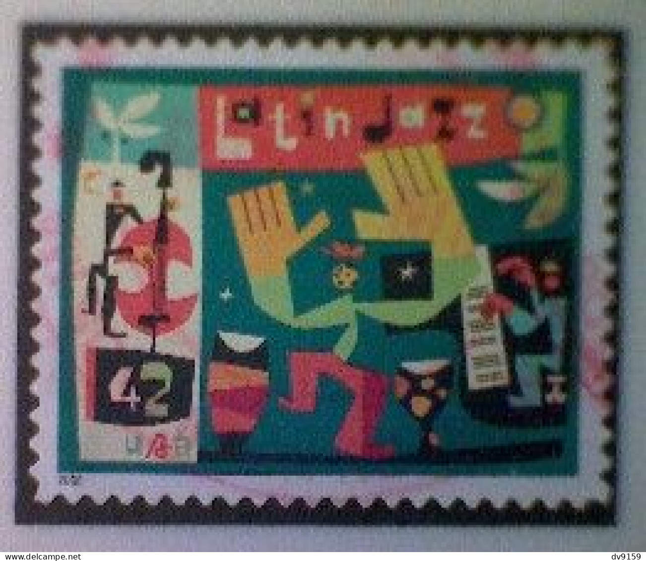 United States, Scott #4349, Used(o), 2008, Latin Jazz, 42¢, Multicolored - Usati