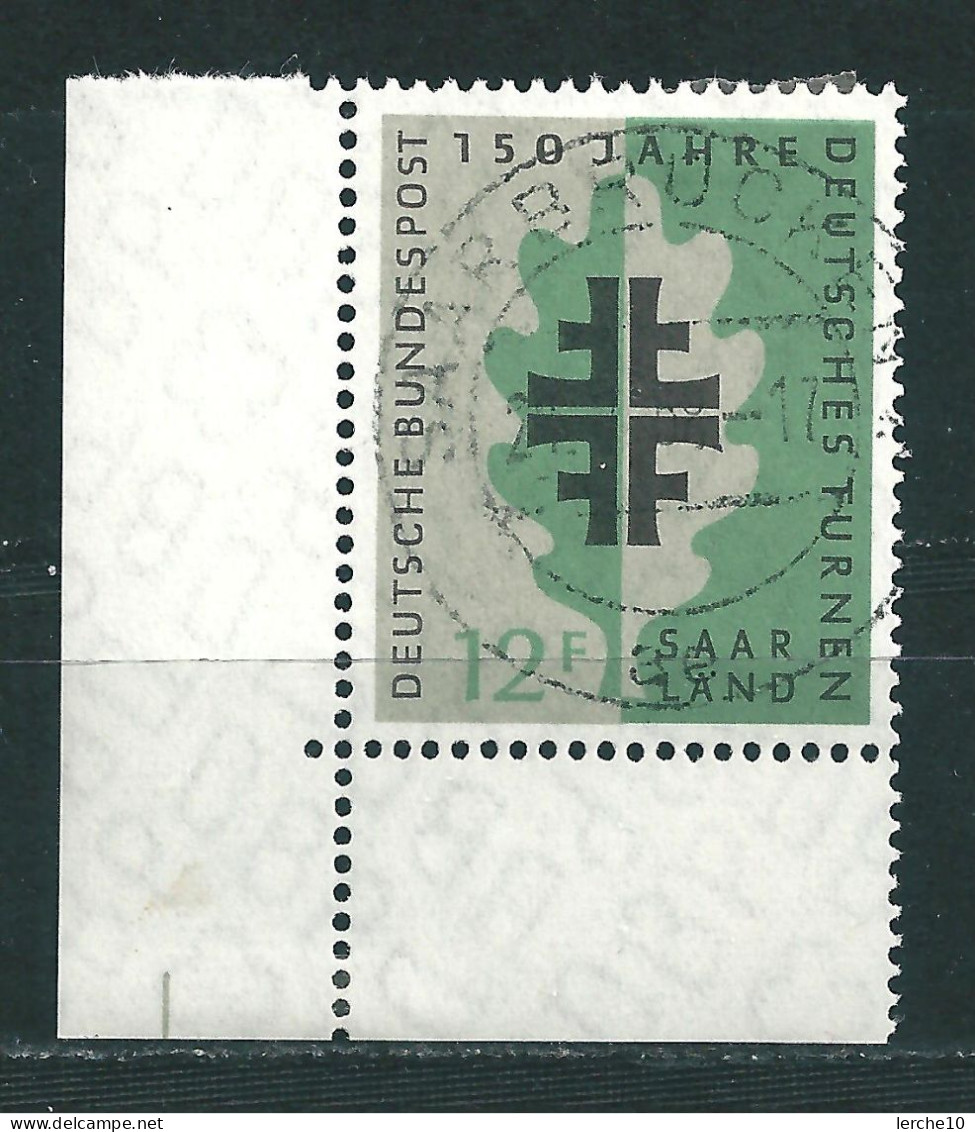 Saar MiNr. 437 Bogenecke, Vollstempel   (sab12) - Gebraucht