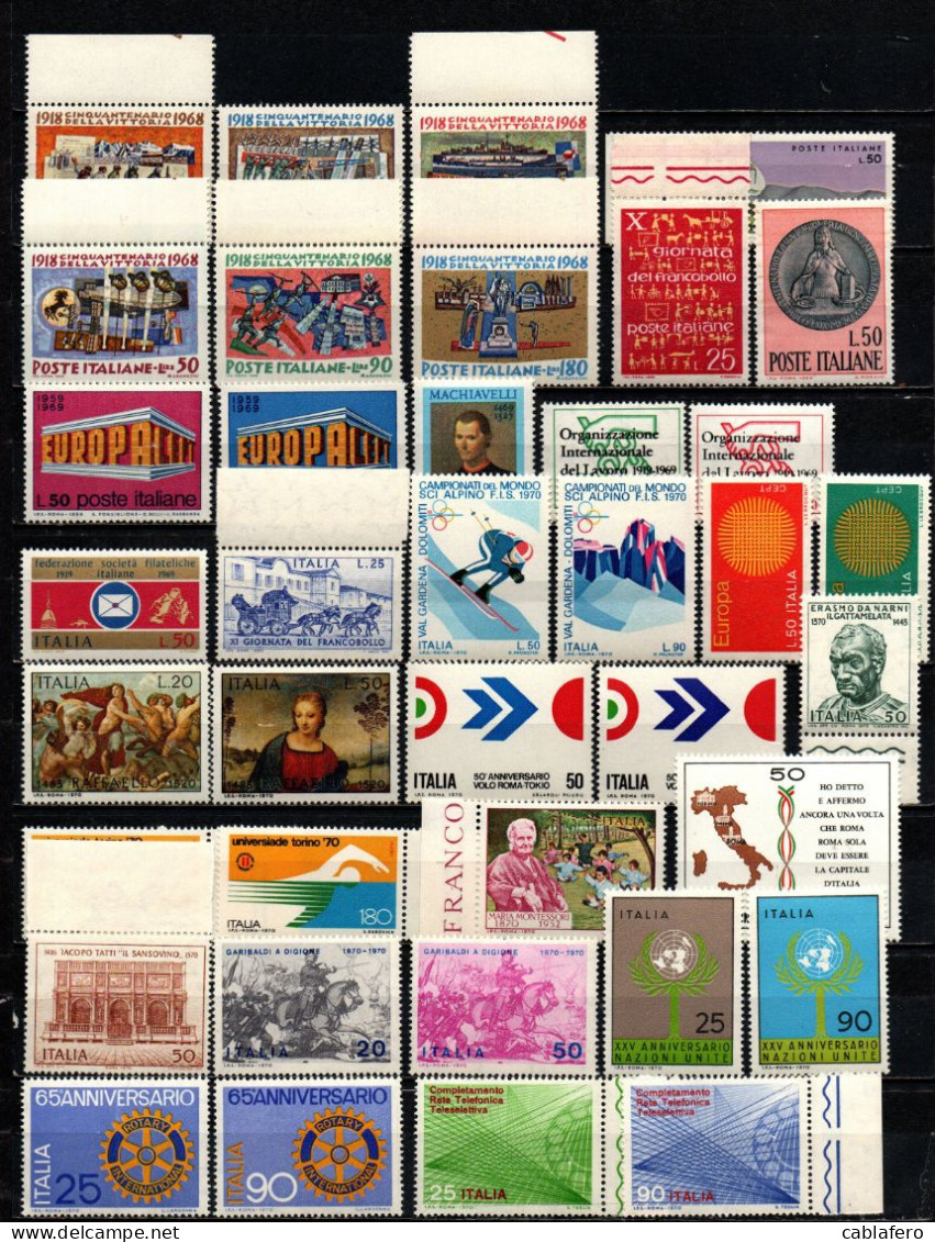 ITALIA REPUBBLICA - COLLEZIONE FRANCOBOLLI NUOVI - MNH - Sammlungen