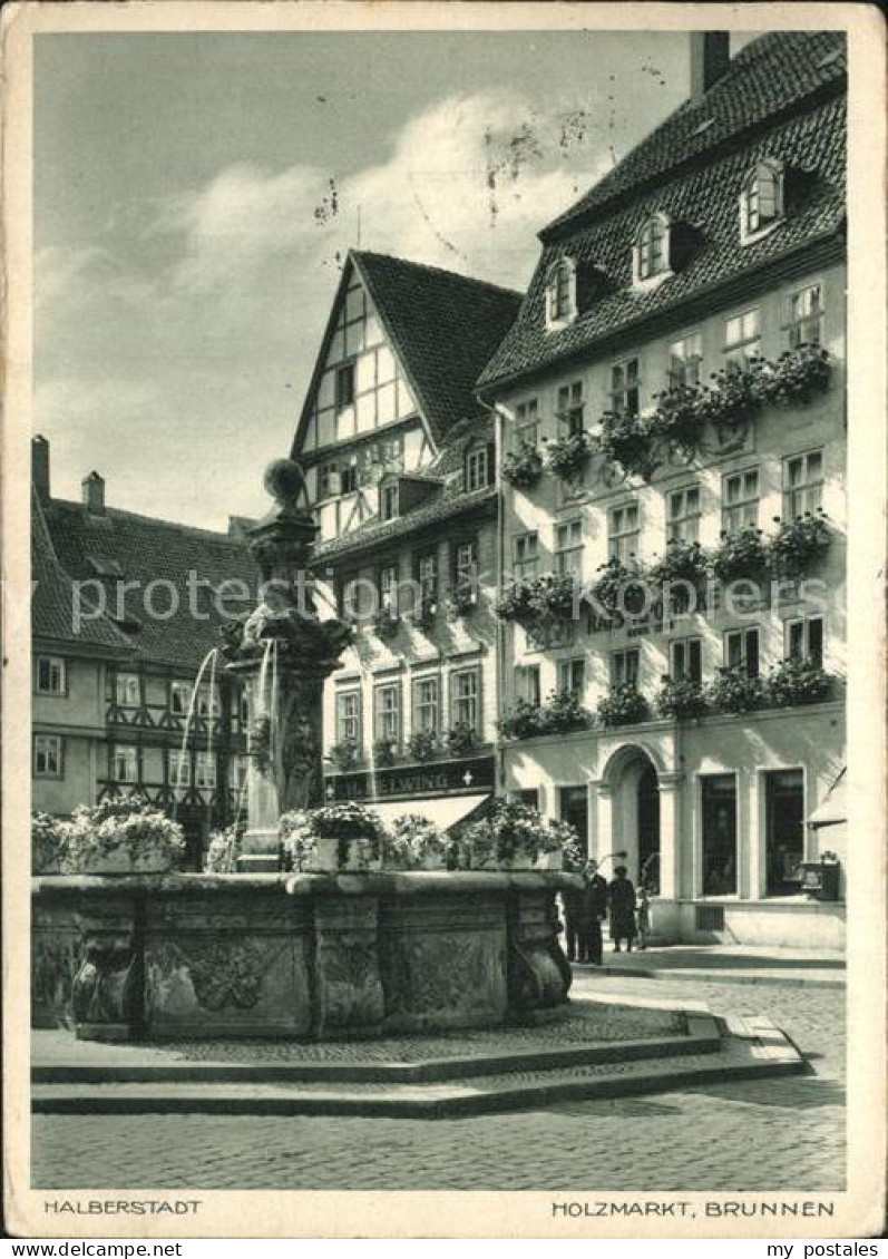 72460151 Halberstadt Holzmarkt Brunnen Halberstadt - Halberstadt