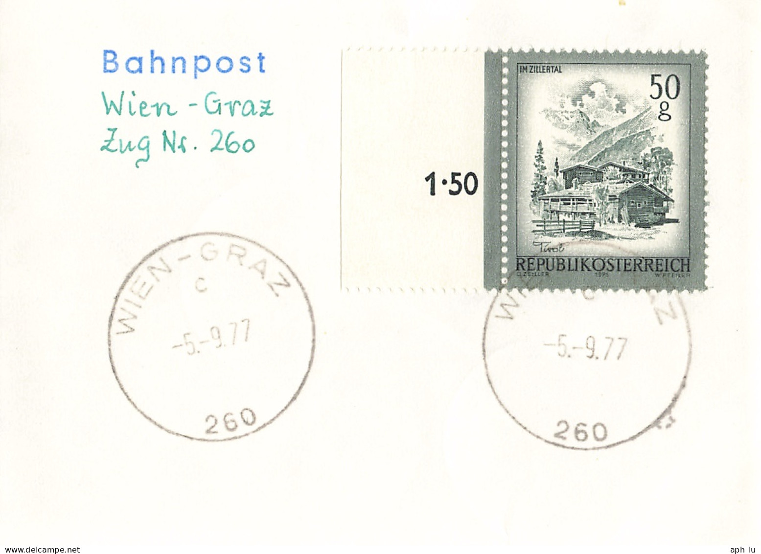 Bahnpost (R.P.O./T.P.O) Wien-Graz [Ausschnitt] (AD3094) - Covers & Documents