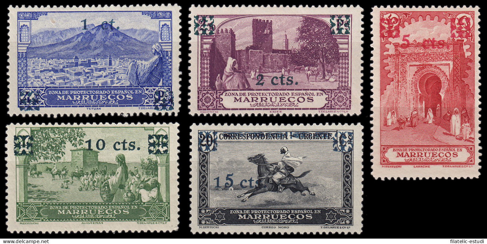 Marruecos Morocco 162/66 1936 Paisajes Landscapes MH - Maroc Espagnol