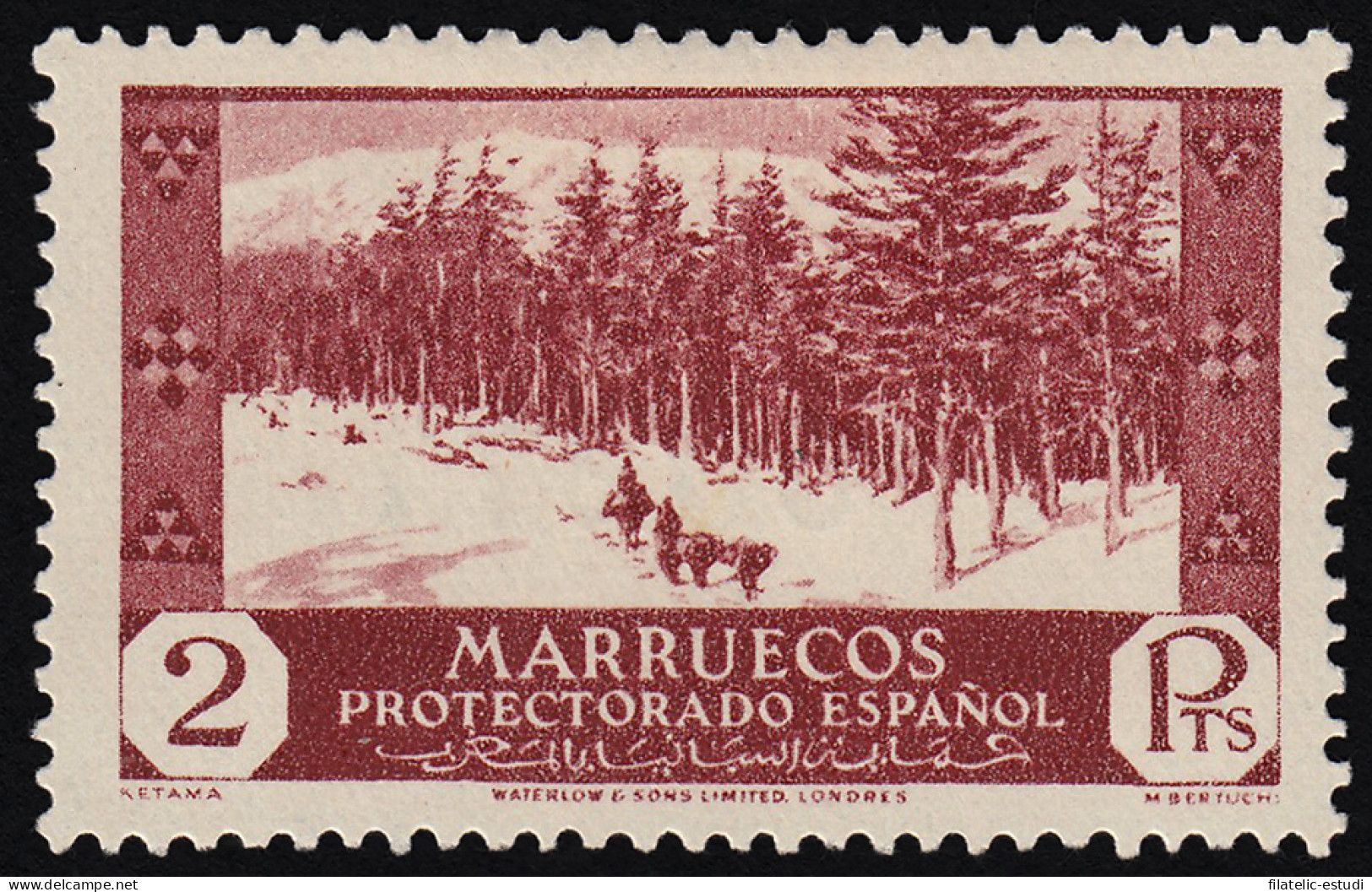 Marruecos Morocco 159 1935/37 Vistas Y Paisajes MH - Marocco Spagnolo