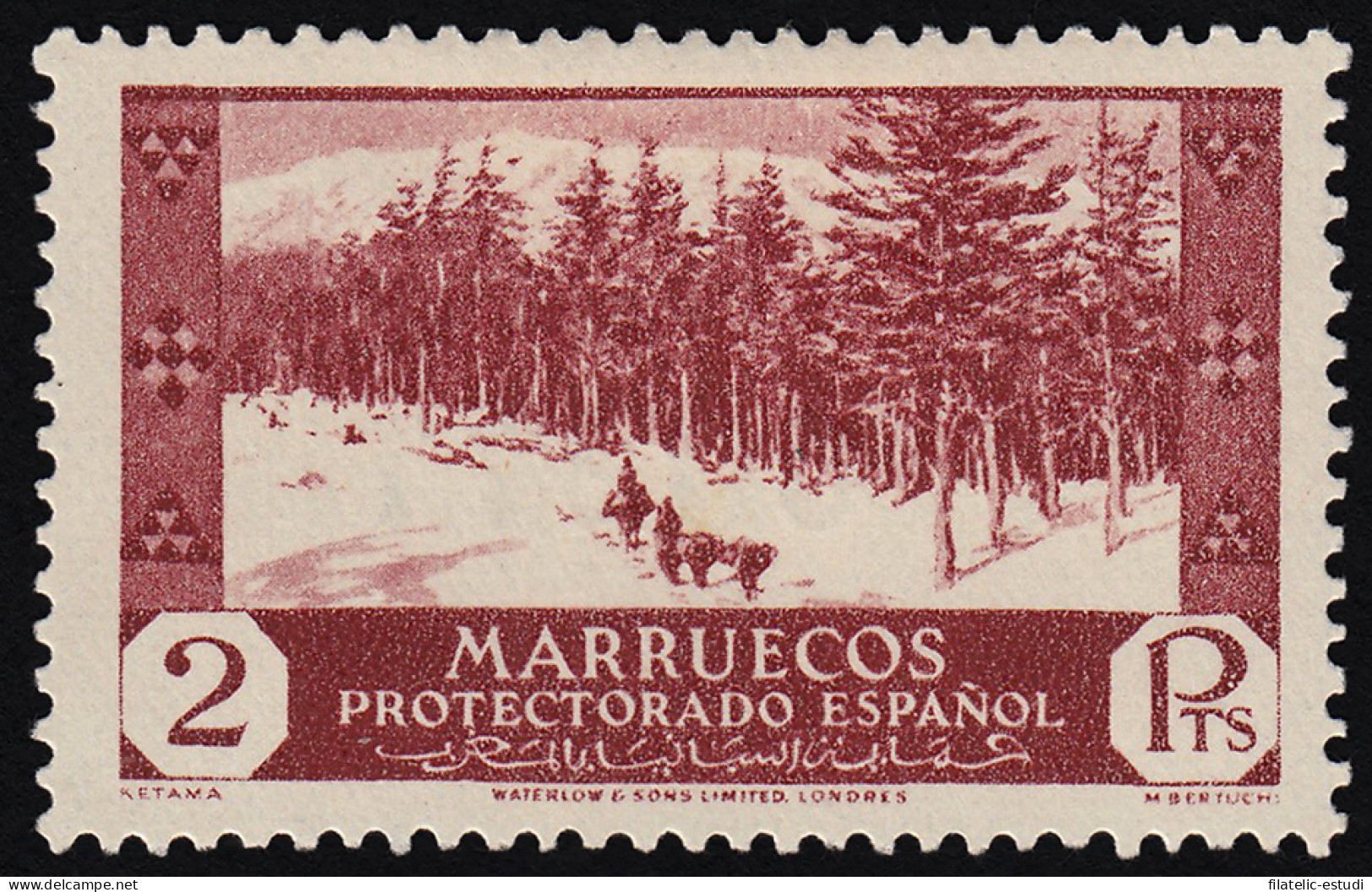 Marruecos Morocco 159 1935/37 Vistas Y Paisajes MH - Maroc Espagnol