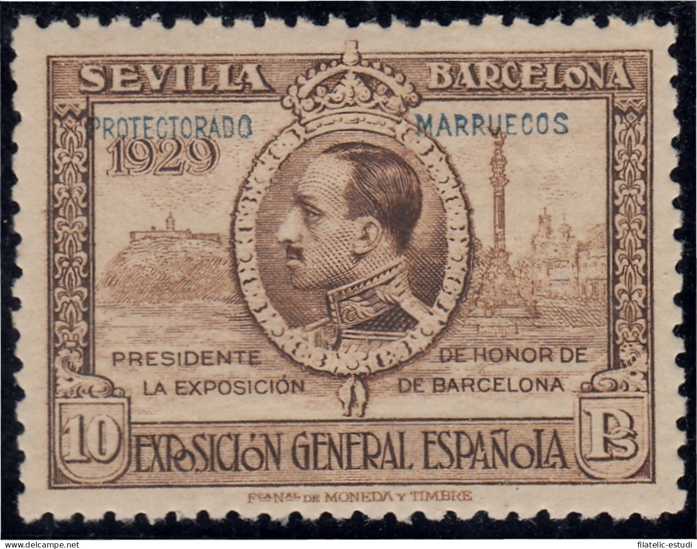 Marruecos Morocco 131 1929 Expo Sevilla Barcelona MNH - Spanish Morocco