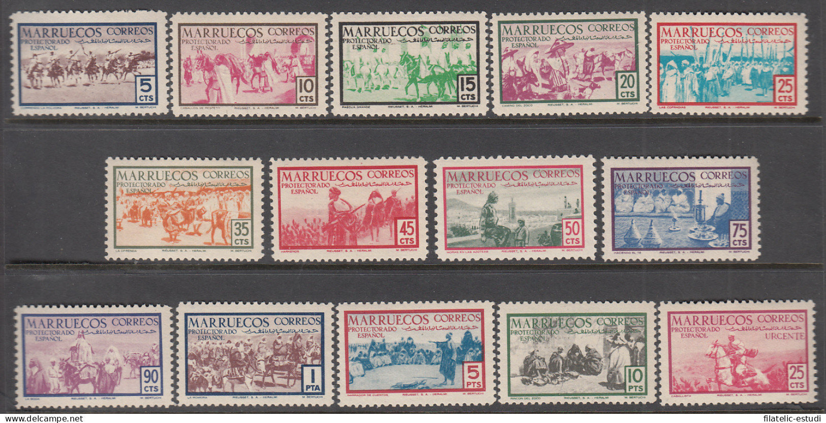 Marruecos Morocco 343/56 1952 Pro Indígenas MH - Marocco Spagnolo