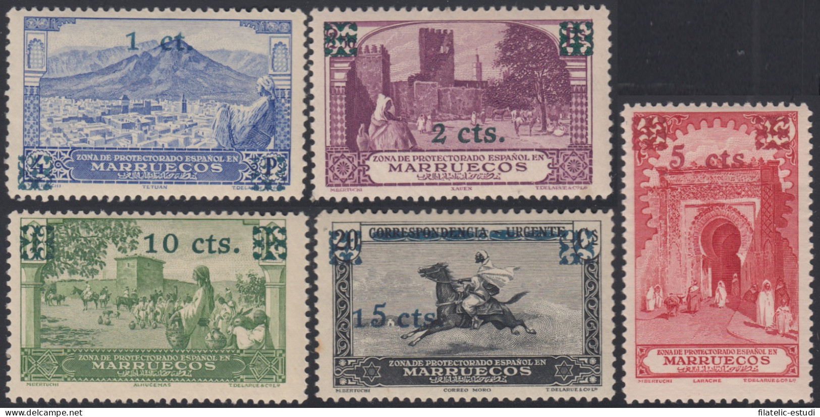 Marruecos Morocco 162/66 1936 Paisajes Landscapes MNH - Marocco Spagnolo