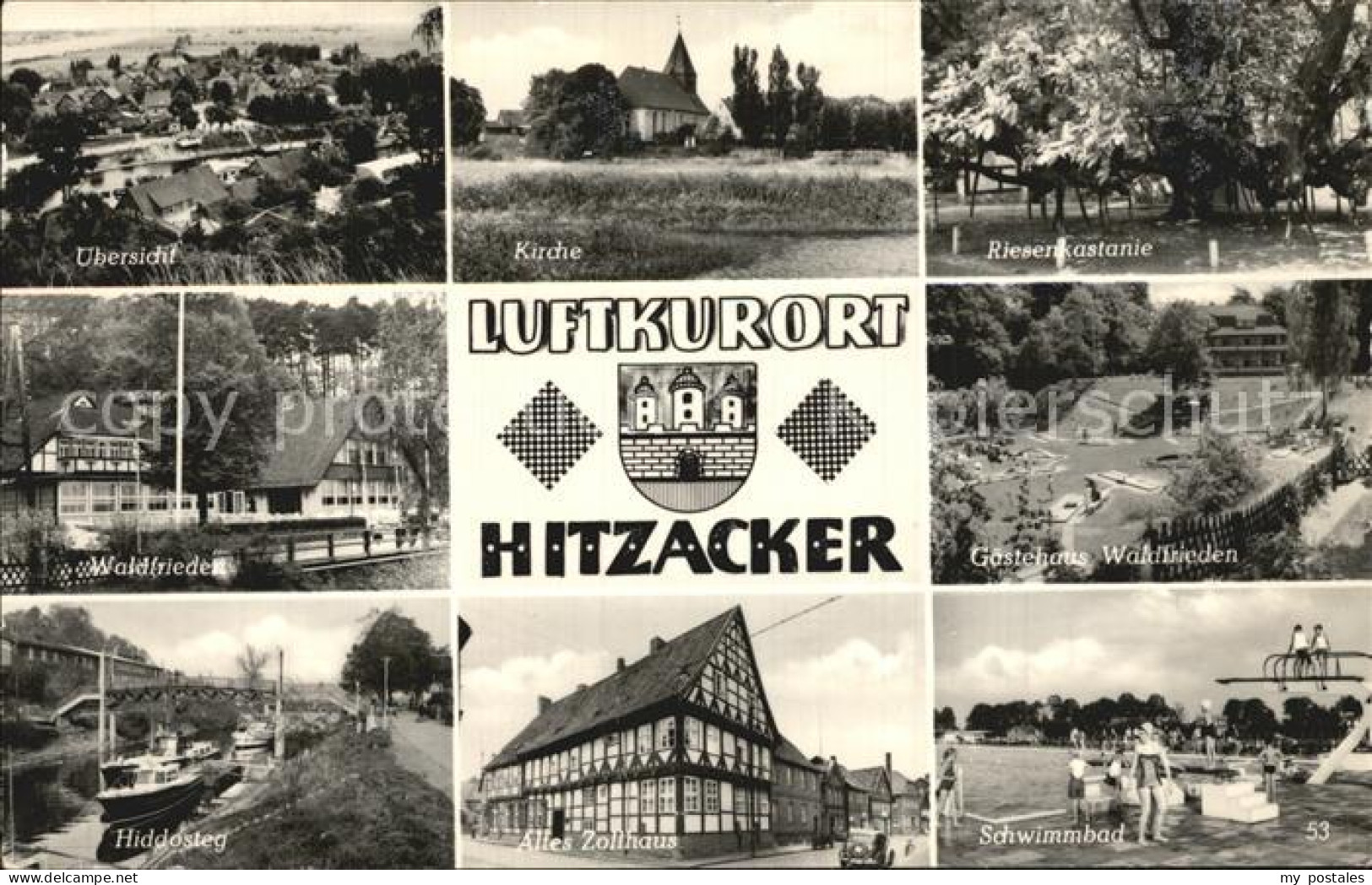 72460014 Hitzacker Elbe Panorama Kirche Riesenkastanie Waldfrieden Gaestehaus Hi - Hitzacker