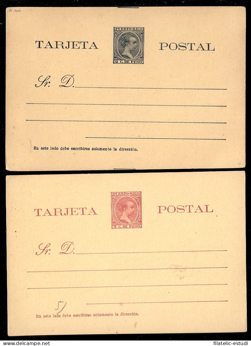 Puerto Rico EP 5/6 1894 Entero Postal Alfonso XIII - Porto Rico