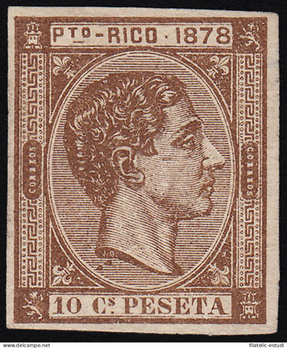 Puerto Rico 19 SD Sin Dentar1878 Alfonso XII MH - Porto Rico