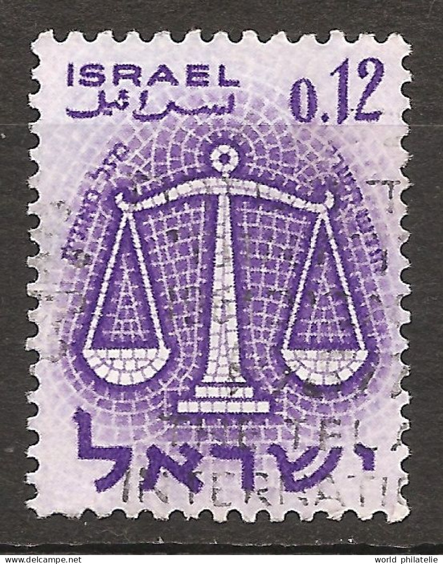 Israël Israel 1961 N° 192 Iso O Courant, Signe Du Zodiaque, Astrologie, Système Solaire, Balance, Pesée, Justice, Poids - Used Stamps (without Tabs)