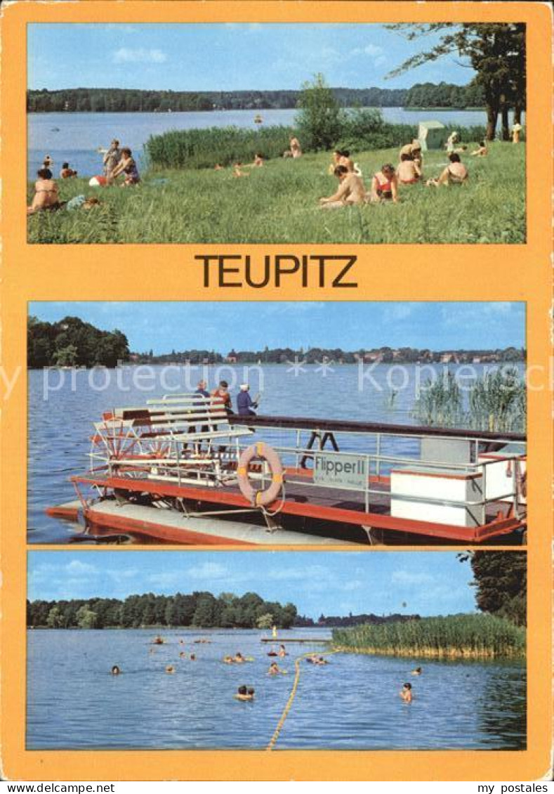 72458873 Teupitz Am Teupitzer See Badestrand Boot Teupitz - Teupitz