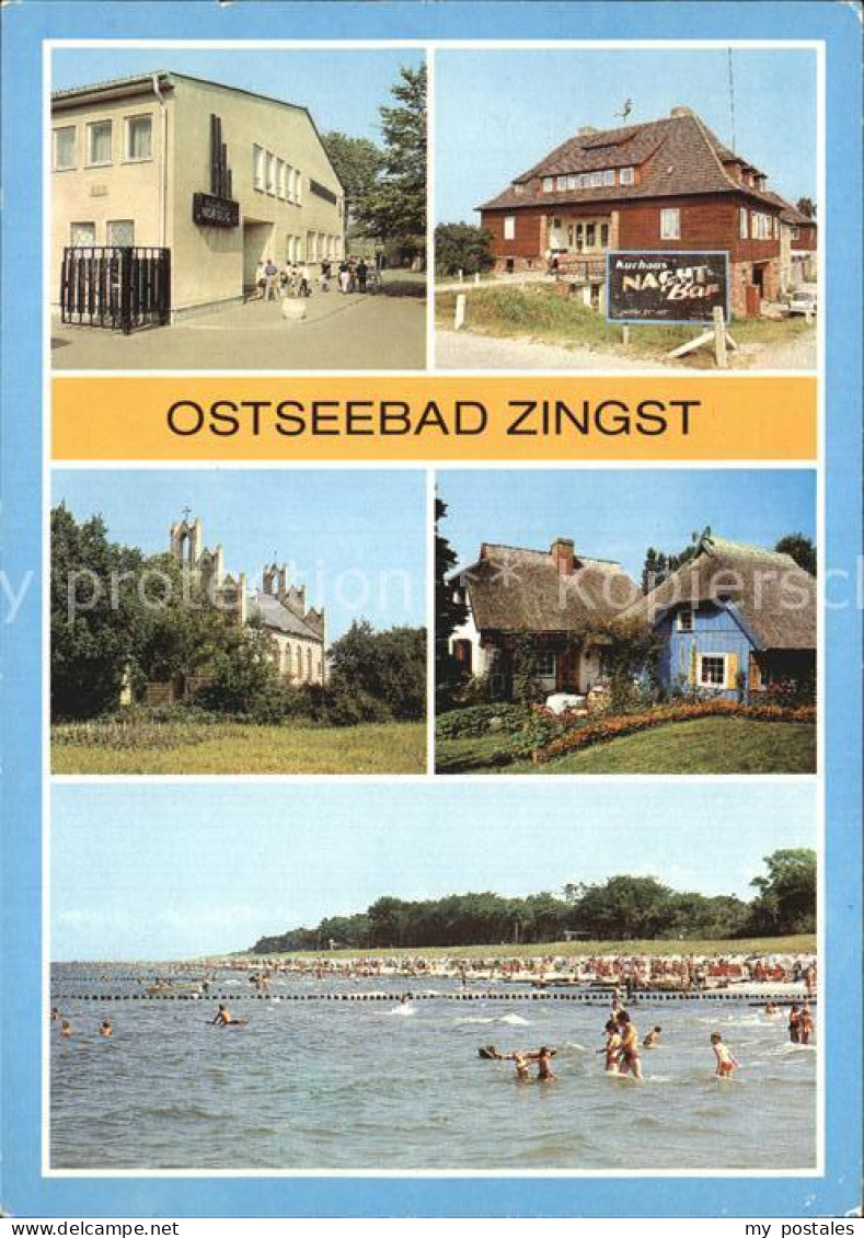 72458854 Zingst Ostseebad FDGB Urlauberrestaurant Kurhaus Kirche Katen Stoertebe - Zingst