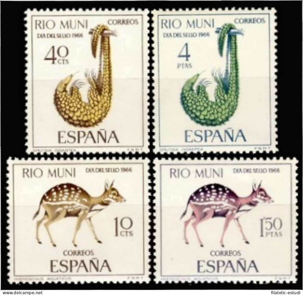 Rio Muni 72/75 1966 Día Del Sello Fauna MNH - Rio Muni