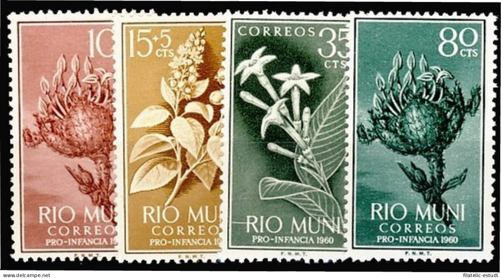 Rio Muni 10/13 1960 Flora MNH - Rio Muni