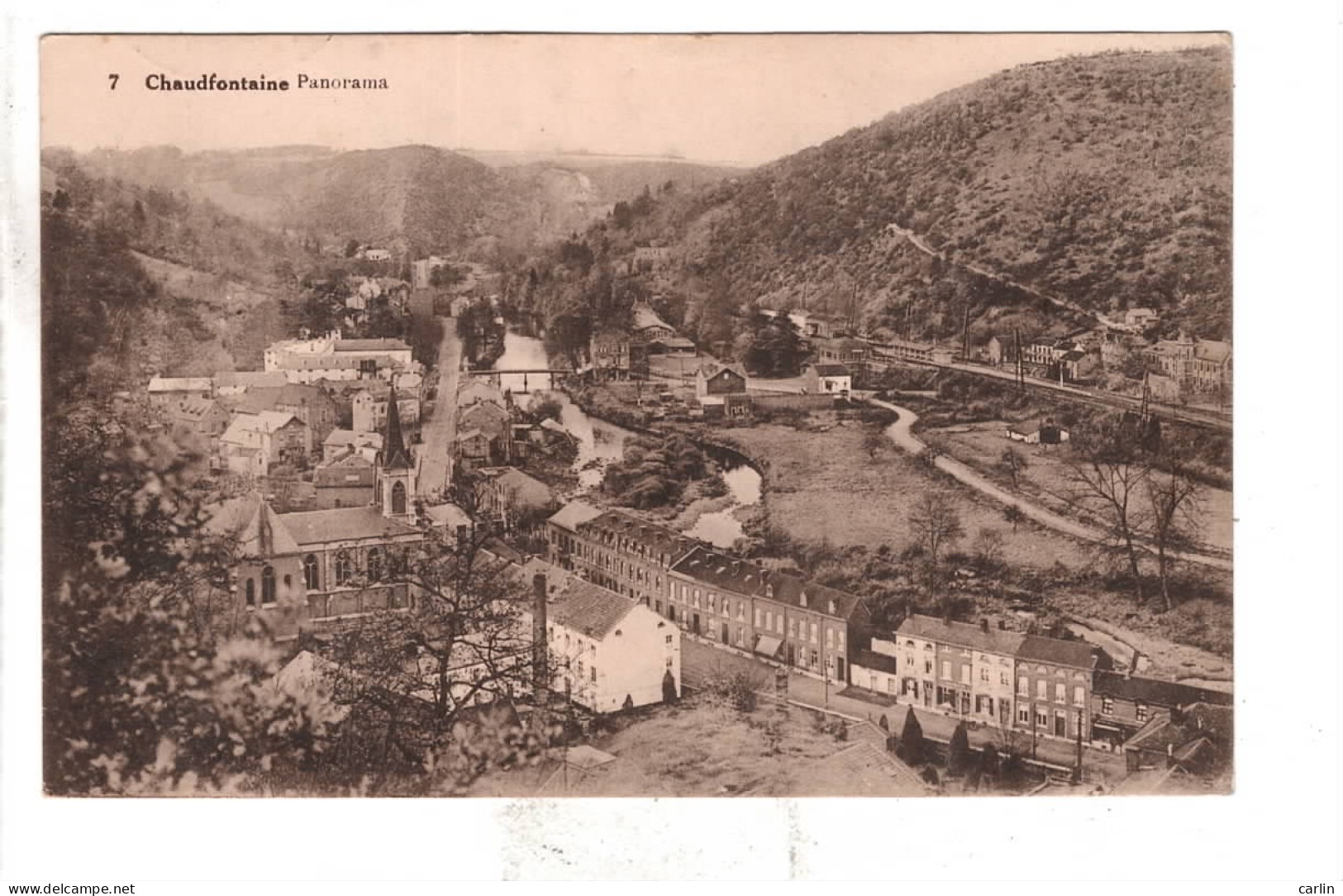 Chaudfontaine Panorama - Un Beau Coin ( Lot De 2 Cartes Numérotées  ) - Chaudfontaine