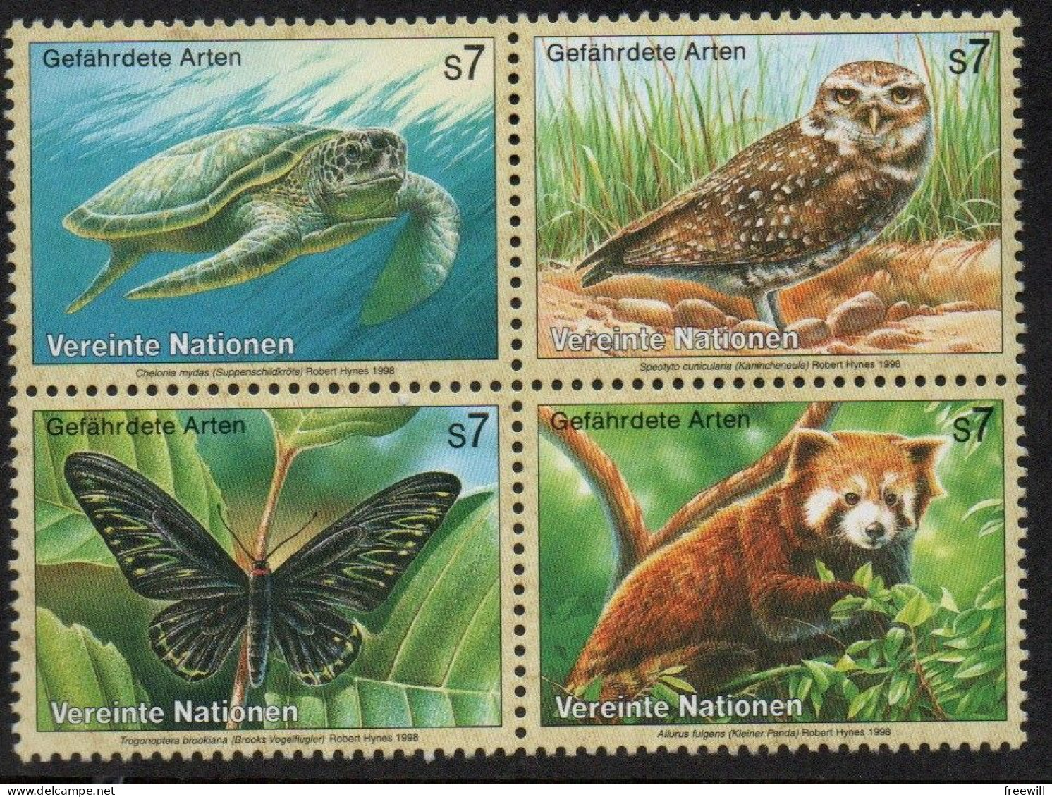 Espèces Menacées- Endangered Animals 1998  XXX - Unused Stamps