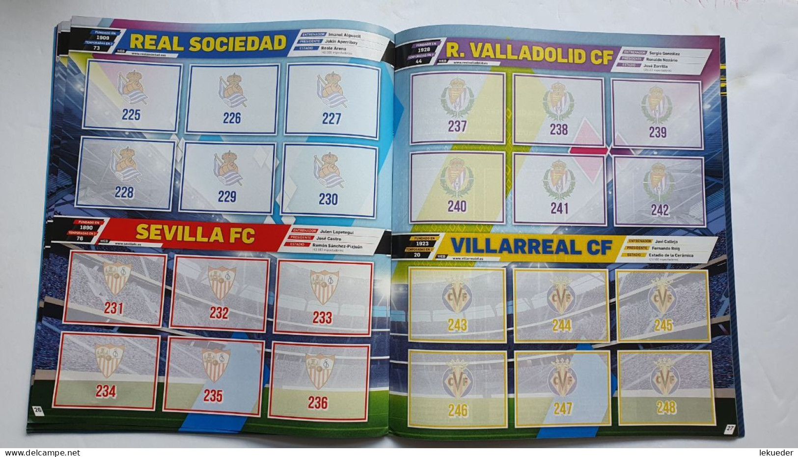 ÁLBUM vacío buen estado Stickers PANINI Liga 2019-20 versión SUDAMÉRICA-MÉXICO