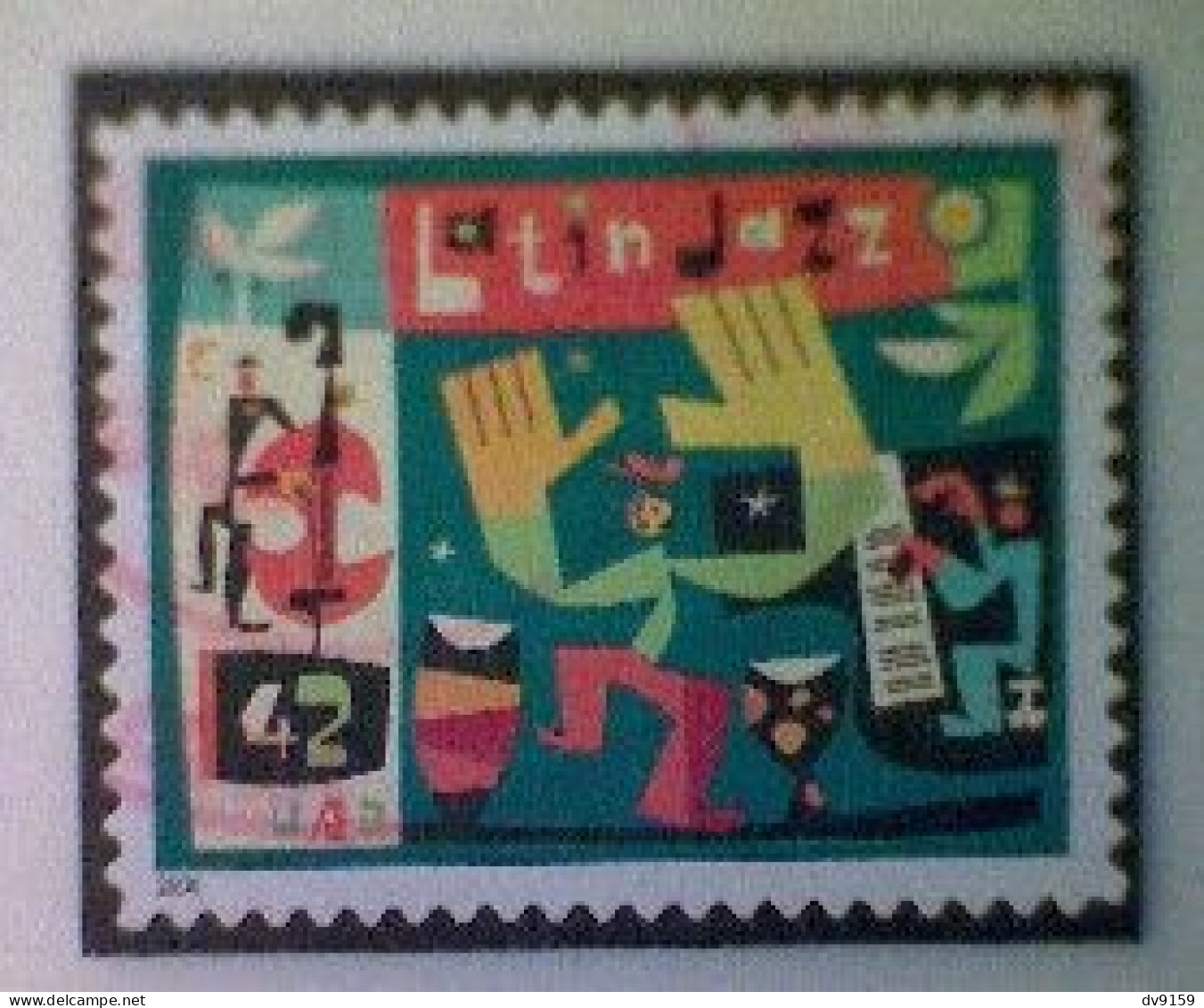 United States, Scott #4349, Used(o), 2008, Latin Jazz, 42¢, Multicolored - Used Stamps