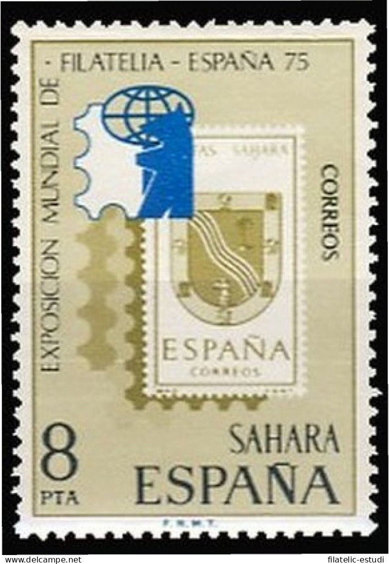 Sahara 319 1975 Exposición Mundial De Filatelia España-75 MNH - Spanische Sahara