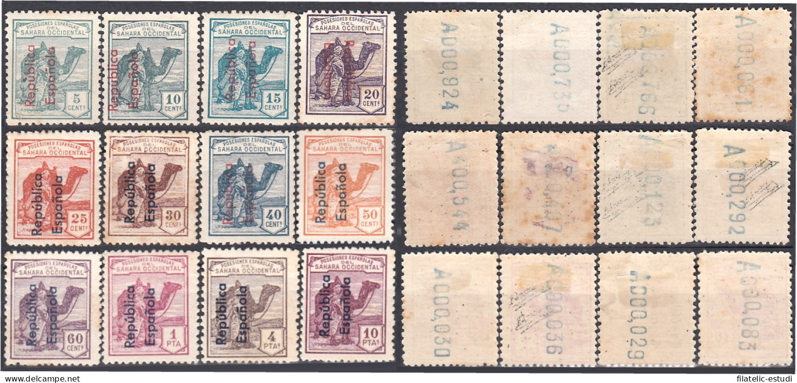 Sahara 36/47 1931 -1935 Dromedario E Indígena MH - Spanische Sahara