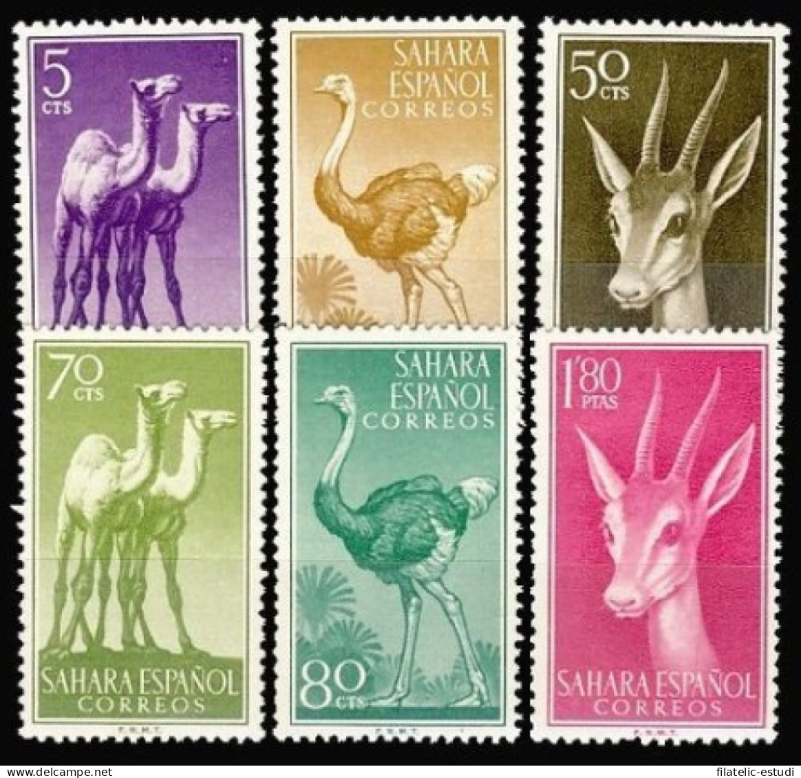 Sahara 133/38 1957 Fauna Indígena MNH - Spanische Sahara