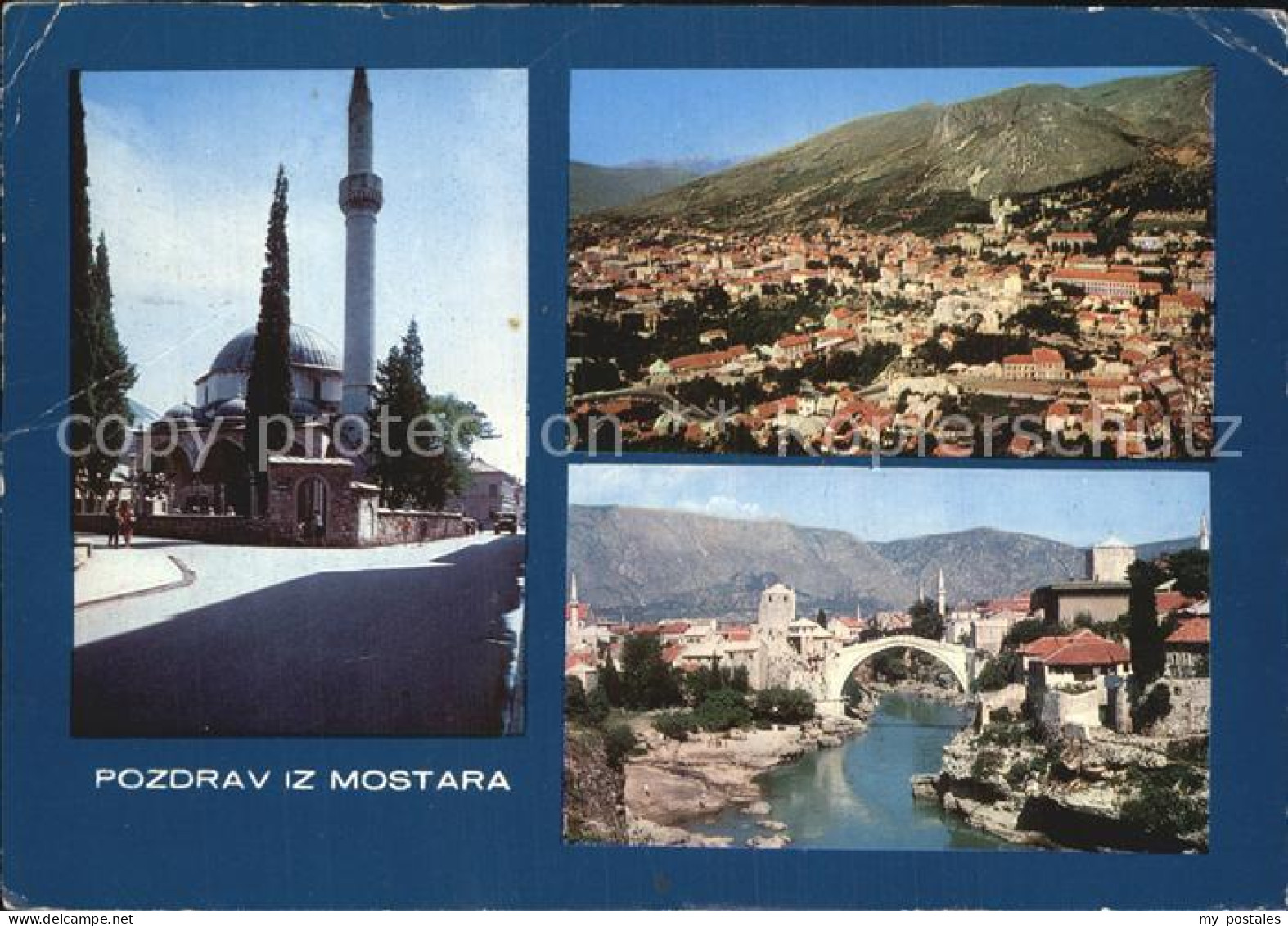 72458216 Mostar Moctap Bruecke Ueber Neretwa Moschee Mostar - Bosnie-Herzegovine